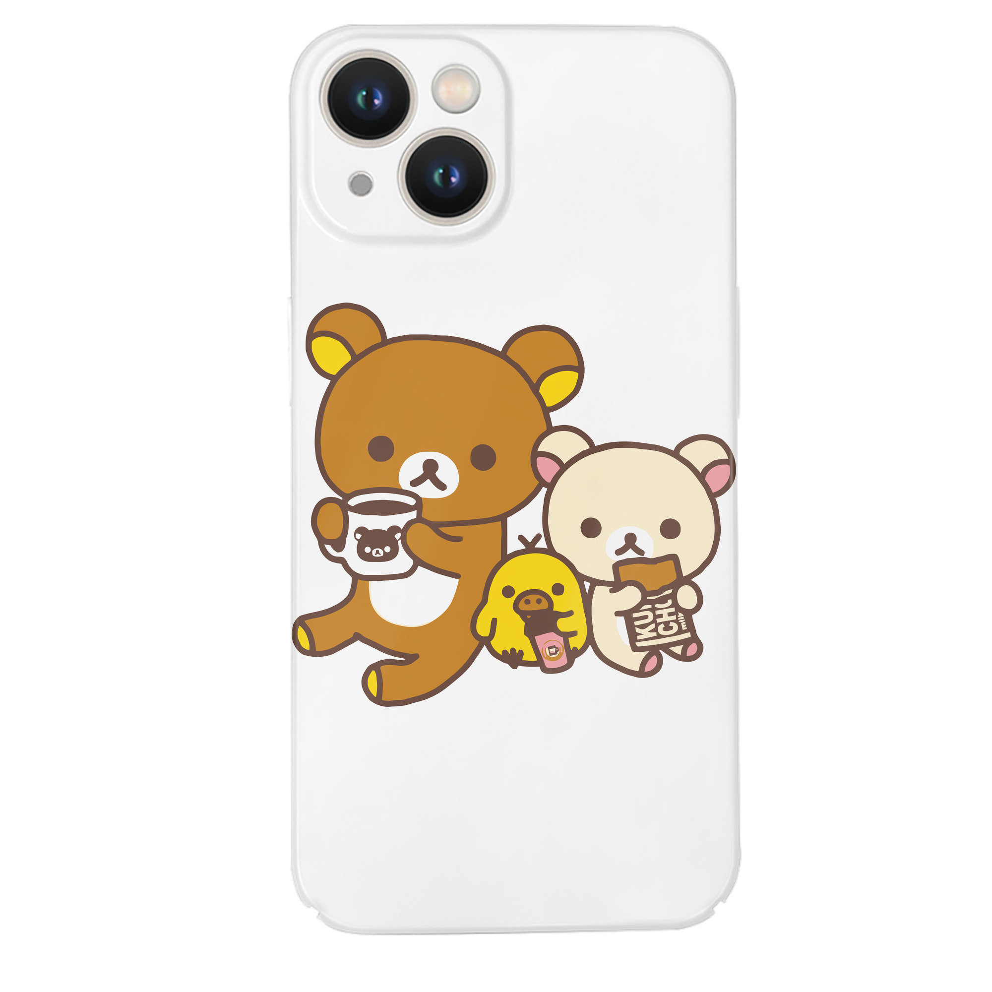 （画像用） リラックマ リラックマ キイロイトリ Rilakkuma Korilakkuma Kiiroitori 【iPhone 14シリーズ対応】ハードケース
